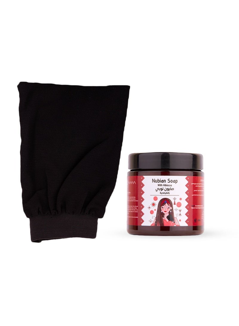 أشري ناتشورال صابون جسم نوبي بالكركديه للتنظيف العميق وتفتيح لون البشرة ولمسة ناعمة وإشراقة طبيعية - Image 3